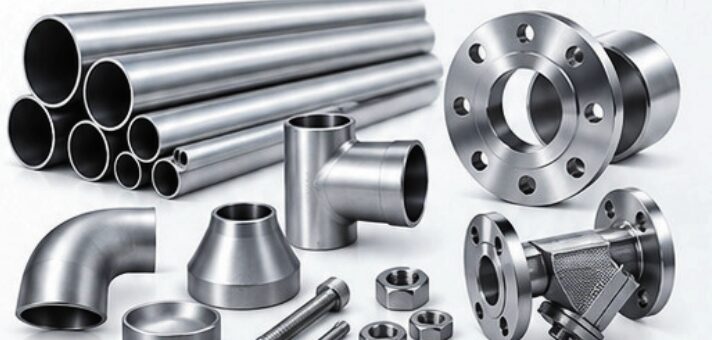 Stainless steel pipes, elbows, tees, reducers and flanges