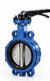 Butterfly valve with lever operator